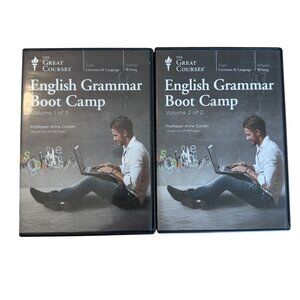 Great Courses English Grammar Boot Camp DVDs Guidebook Anne Curzan Complete
